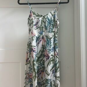 H&M Dress with Tropical Leaf Design